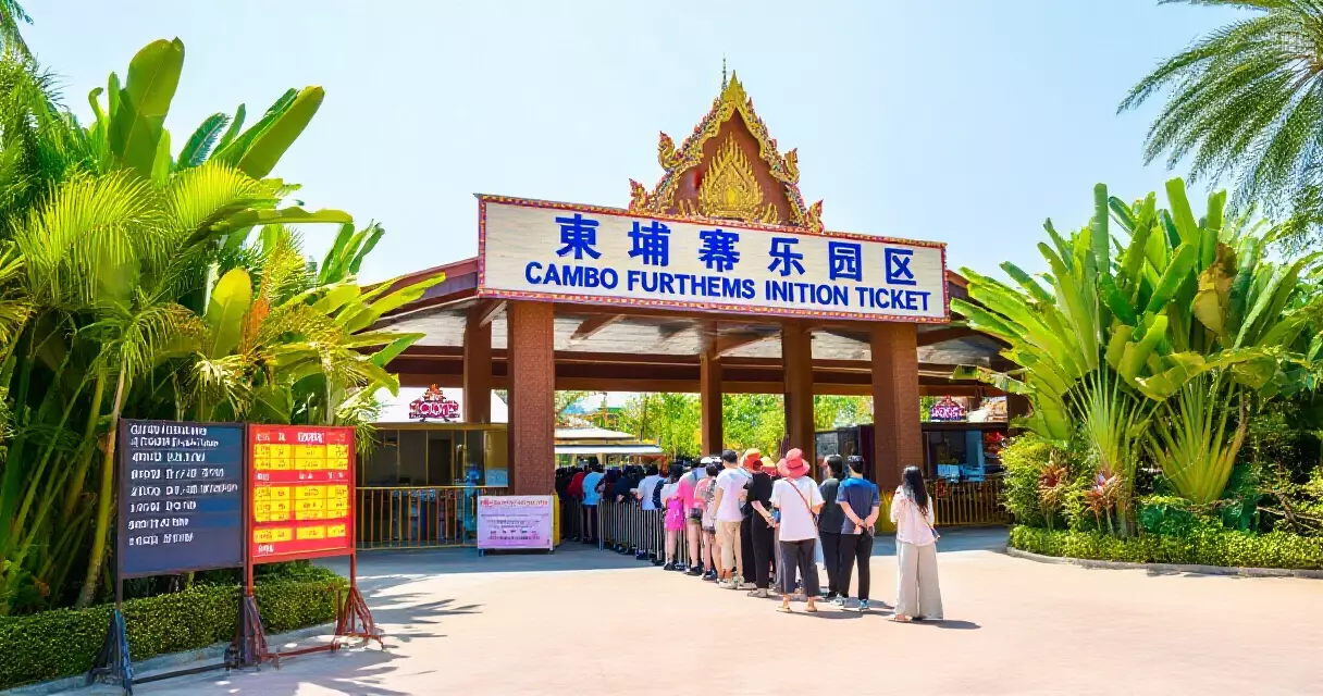 កន្លែងលក់សំបុត្រចូលកន្លែងកម្សាន្តនៅកម្ពុជា ដែលមានតារាងតម្លៃ