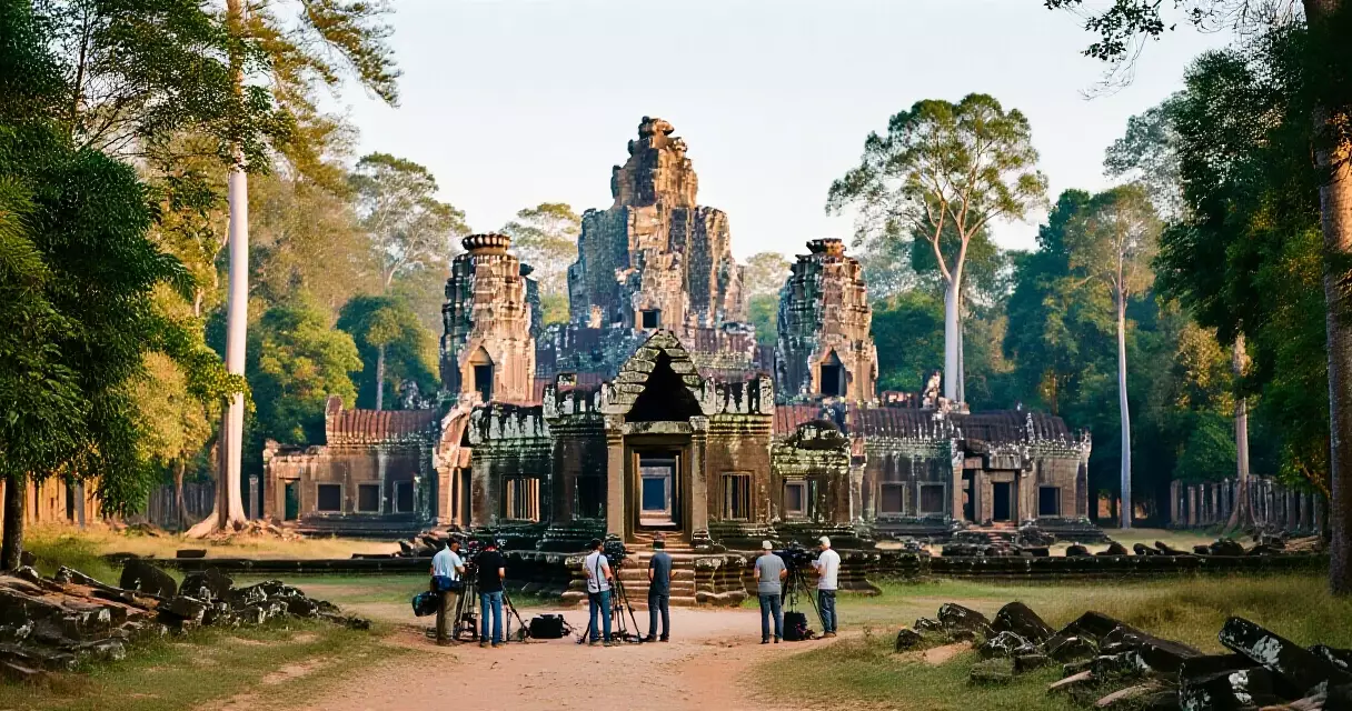 ក្រុមផលិតកម្មភាពយន្តអន្តរជាតិថតនៅប្រាសាទខ្មែរ