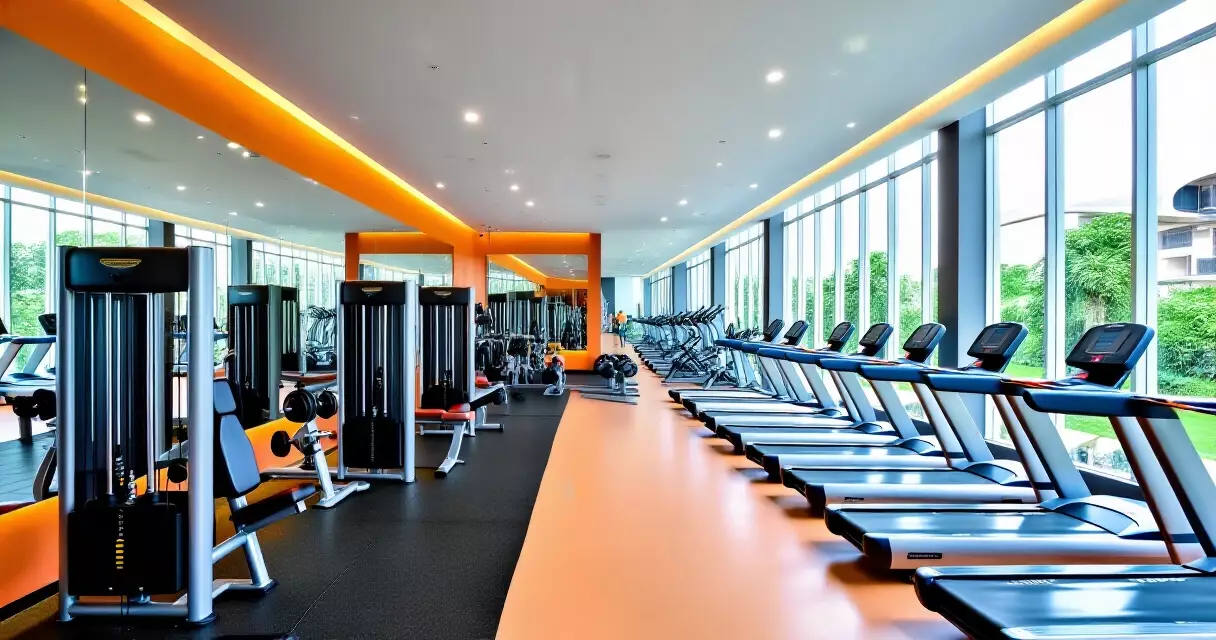 ខាងក្នុង Cambo Fit Gym ភ្នំពេញ ជាមួយឧបករណ៍ហាត់ប្រាណ