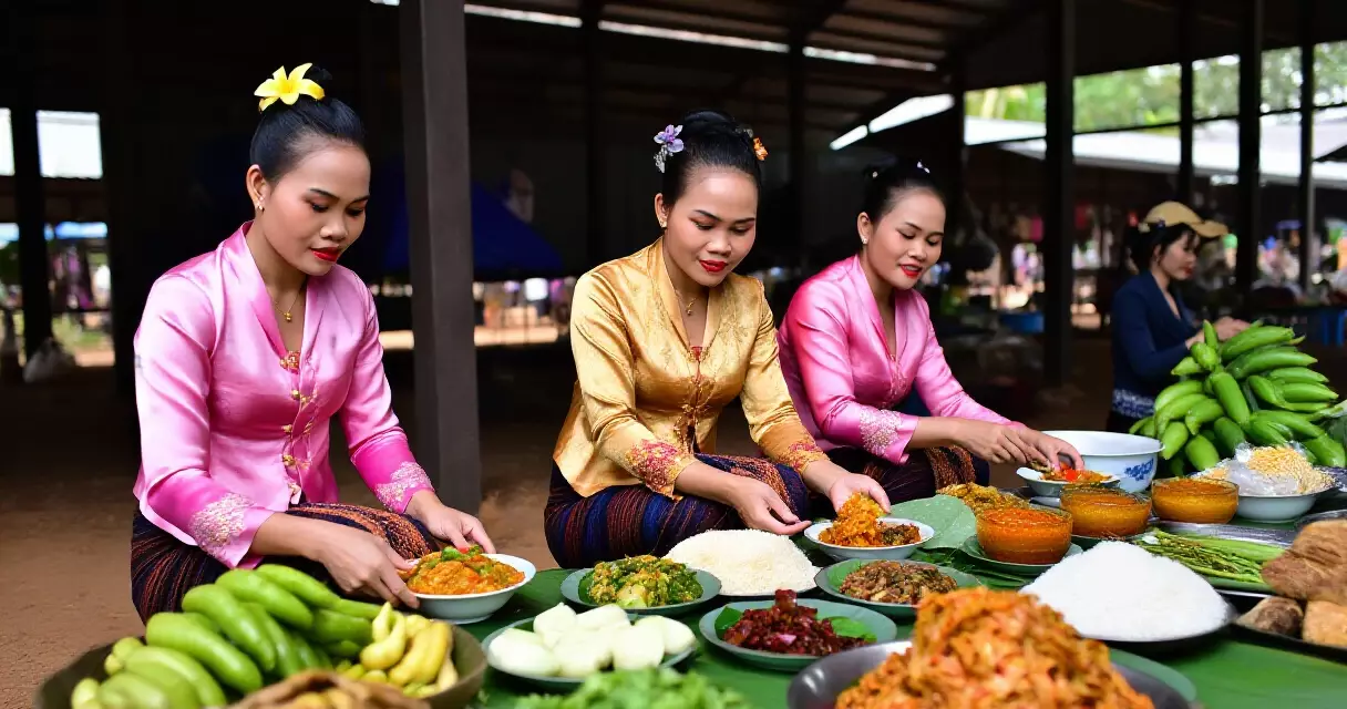 អ្នករៀបចំម្ហូបអាហារខ្មែរប្រពៃណីនៅសៀមរាប